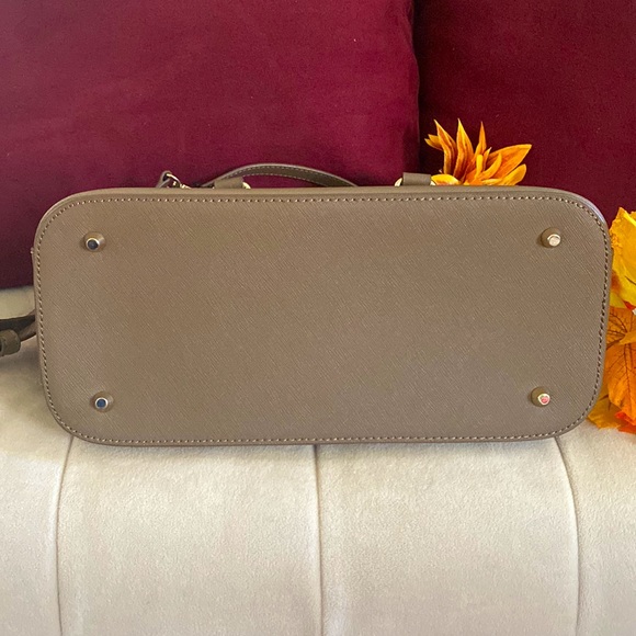 DKNY Bryant Dome Satchel + Crossbody, Khaki - Picture 4 of 12